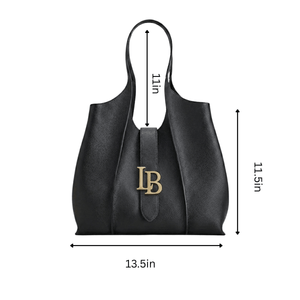 Mayfair Black Shoulder Plant Based Leather Bag  (Pre-Order For delivery 28th May 2026)