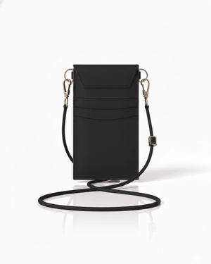 Cancun Black Plant Based Phone & Card Crossbody (Pre-Order For delivery 20th April 2026)