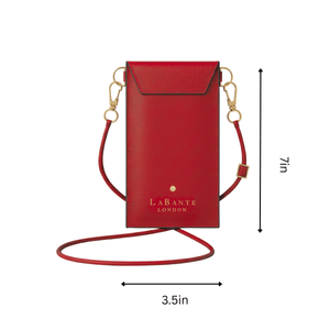 Cancun Red Plant Based Phone & Card Crossbody (Pre-Order For delivery 20th April 2026)