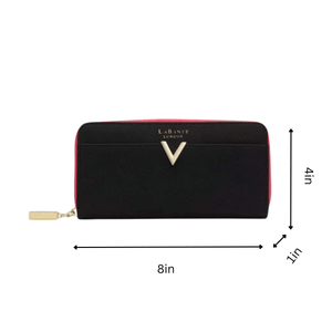 Kindness Black Vegan Two-Tone Wallet
