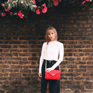 Kensington Silver Vegan Cross-Body Bag