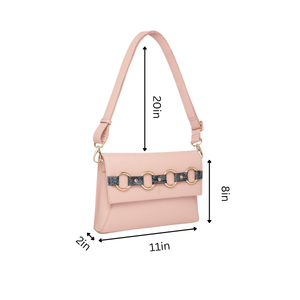 Alder Nude Clutch & Cross-Body Bag