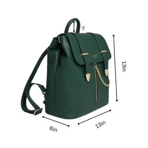 Agnes Green Ladies Backpack