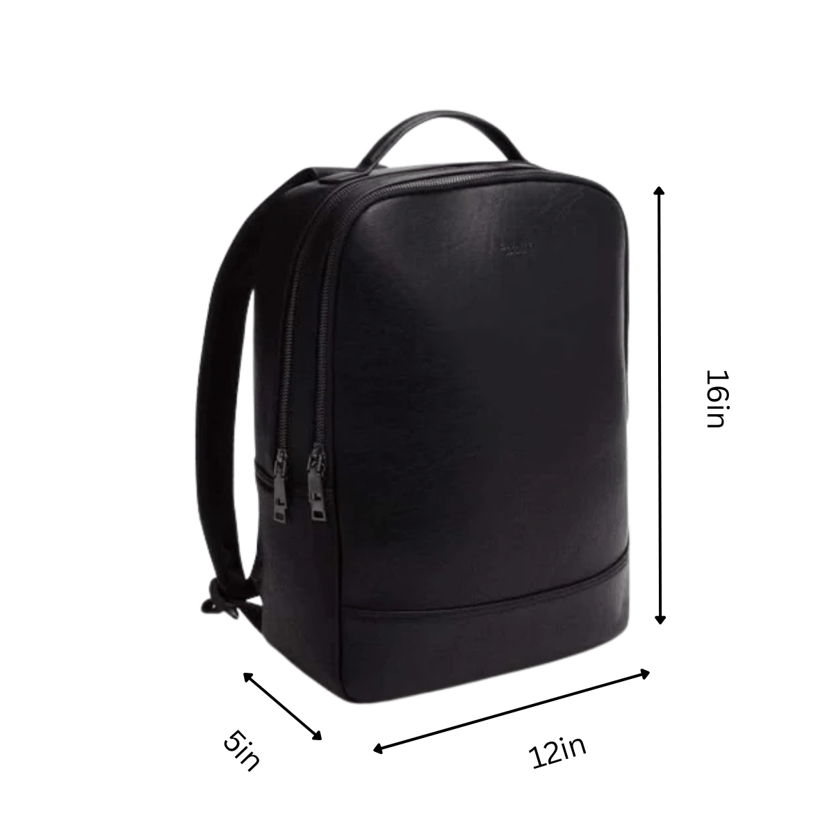 bold move vegan leather laptop backpack urban originals Acacia Black Laptop Backpack