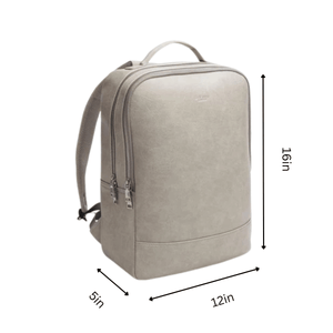 Acacia Grey Vegan Laptop Backpack