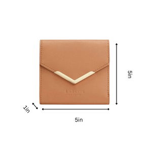 Diana Brown Small Vegan Bifold Purse