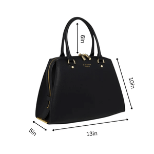 Magnolia Black Vegan Small Bowling Bag