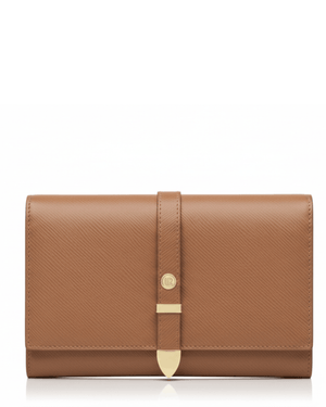 Aspen Brown Plant-Based Leather Travel Wallet ( Available for Pre-order 9th April Delivery)