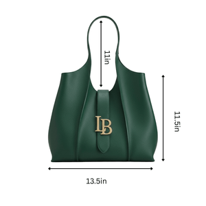 Mayfair Green Shoulder Plant Based Leather Bag  (Pre-Order For delivery 28th May 2026)