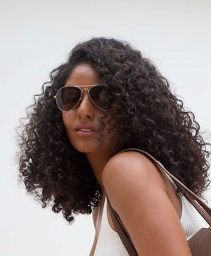 Bailey Beech Aviator Sunglasses in Gold