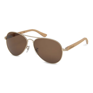 Bailey Beech Aviator Sunglasses in Gold