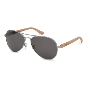 Bailey Beech Aviator Sunglasses in Silver