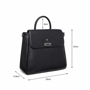 Zuri Black Vegan Backpack