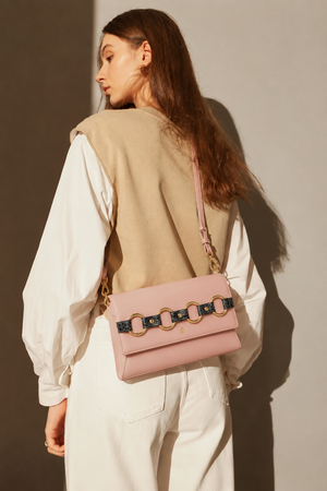 Alder Nude Clutch & Cross-Body Bag