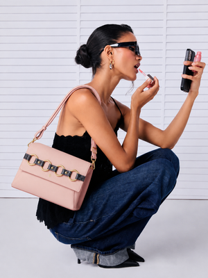 Alder Nude Clutch & Cross-Body Bag