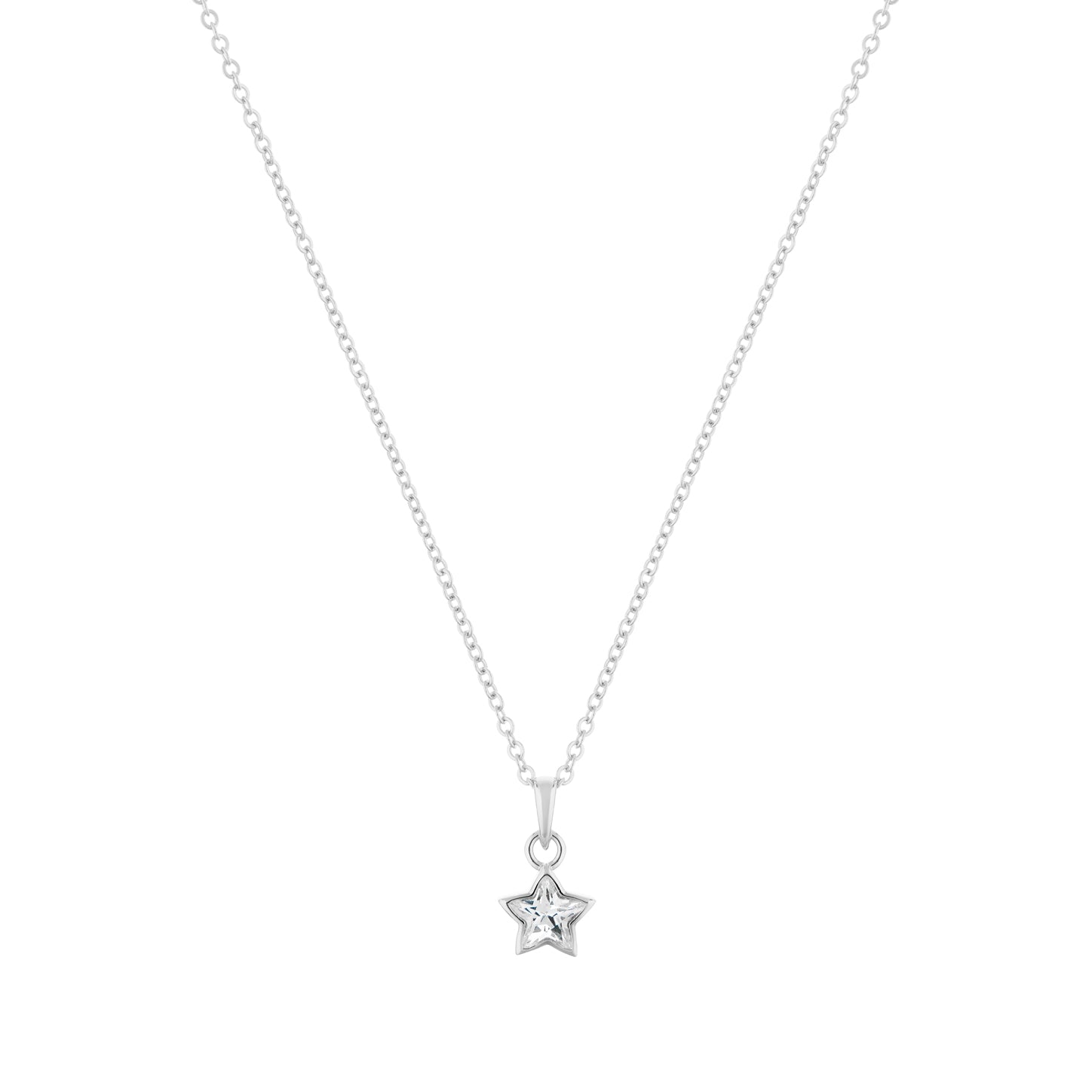 LaBante London Ethically & Sustainably Made Moissanite Divine Star Sterling Silver Necklace