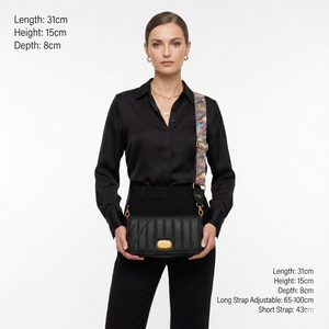 Aurora Crossbody Bag in Black
