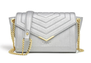 Kensington Silver Vegan Cross Body Bag