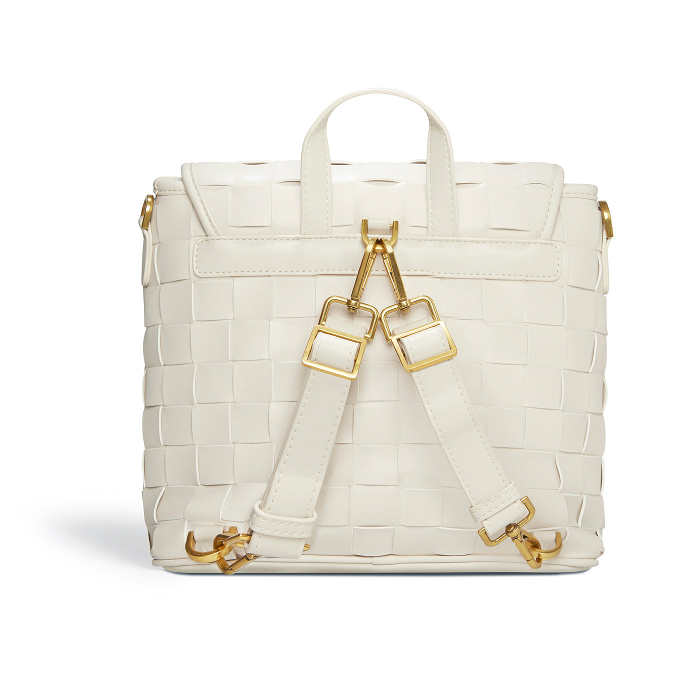 Sustainable, cruelty free, vegan white backpack LaBante London Bags