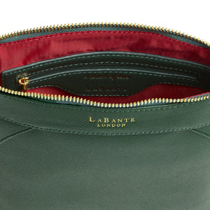 Raven Green Vegan Crossbody Bag