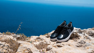 LaBante London Cruelty Free & Sustainable Apple Leather Vegan White Sneakers for men