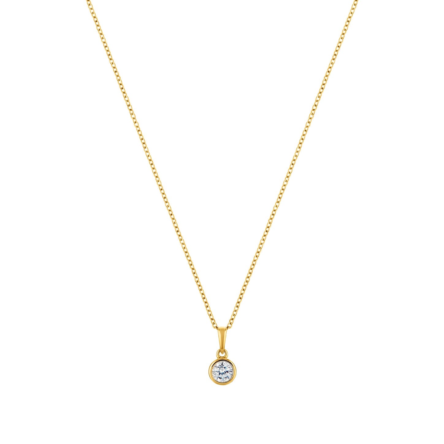 LaBante London Ethically & Sustainably Made  Circle of Life Gold Plated Sterling Silver Necklace