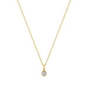 LaBante London Ethically & Sustainably Made  Circle of Life Gold Plated Sterling Silver Necklace