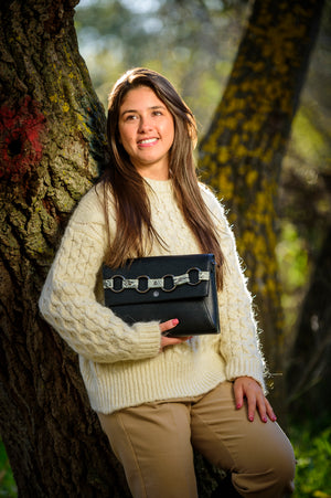 Alder Black Clutch und Umhängetasche