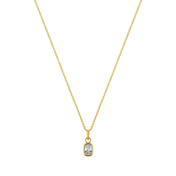 Enigma Gold plated sterling silver Necklace