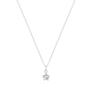 LaBante London Ethically & Sustainably Made Moissanite Divine Star Sterling Silver Necklace