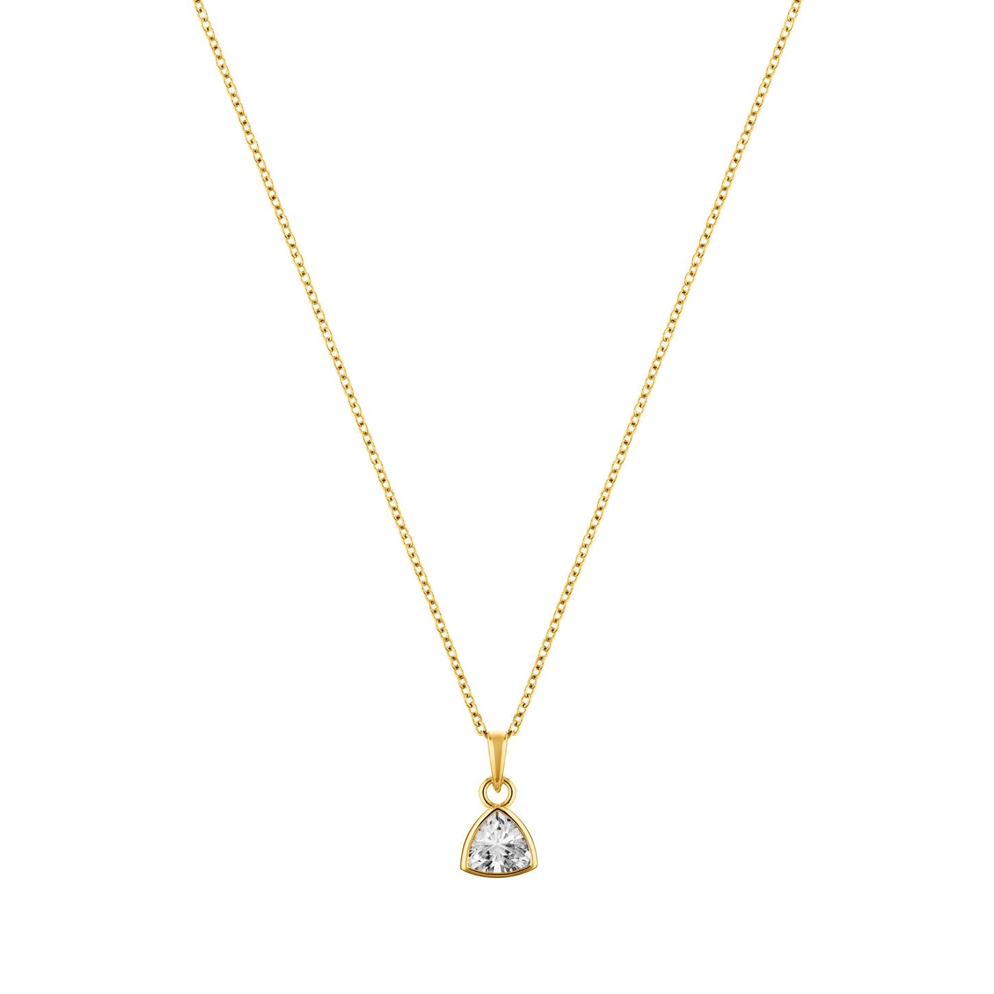 LaBante London Ethically & Sustainably Made Moissanite Infinity Gold Plated Sterling Silver Necklace