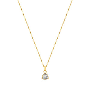 LaBante London Ethically & Sustainably Made Moissanite Infinity Gold Plated Sterling Silver Necklace