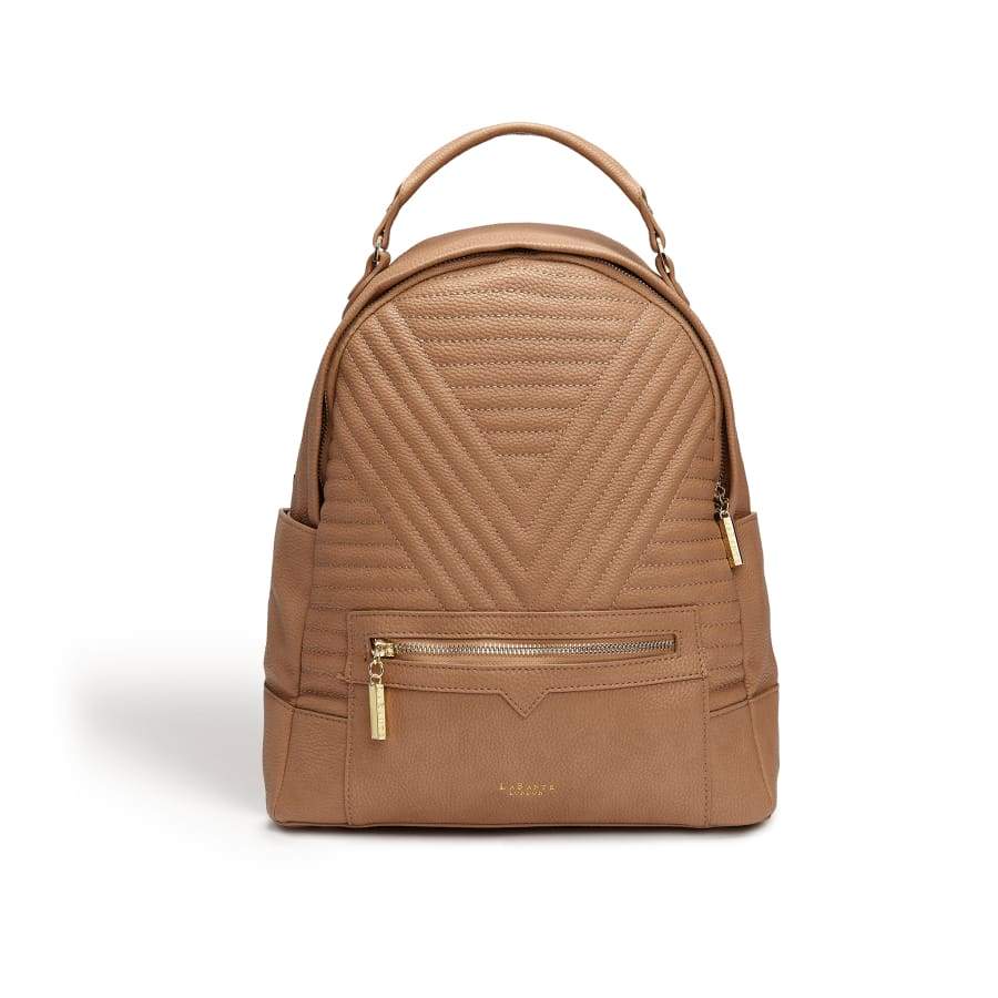 brown quilted leather backpack American Express