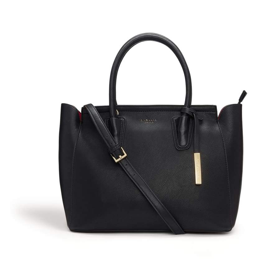 Grant Black Vegan Shoulder Bag