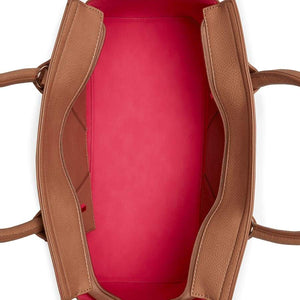 Grant Brown Vegan Shoulder Bag