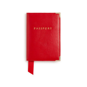 Nutcombe Red Passport Holder & bi-fold CC holder Gift Box