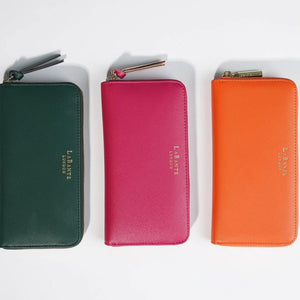Serene Sunset Vegan Zip Around Wallet