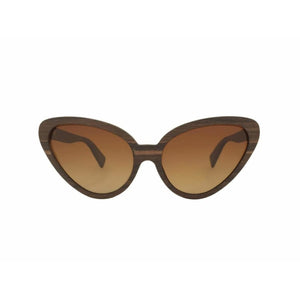 LaBante London Repurposed wooden & Sustainable Poppy Cat Eye Sleek Sunglasses UV Ray Protected