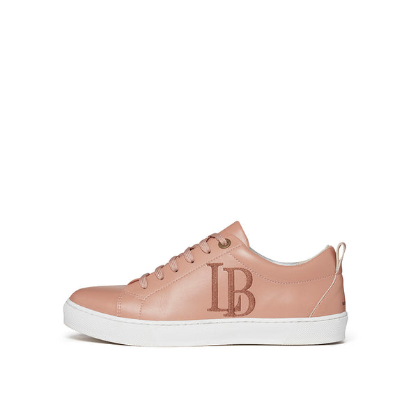 LB Nude Apple Leather Sneakers for Women