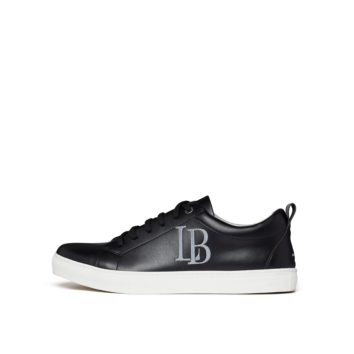 LaBante London Cruelty Free & Sustainable Apple Leather Black Vegan Sneakers for Men