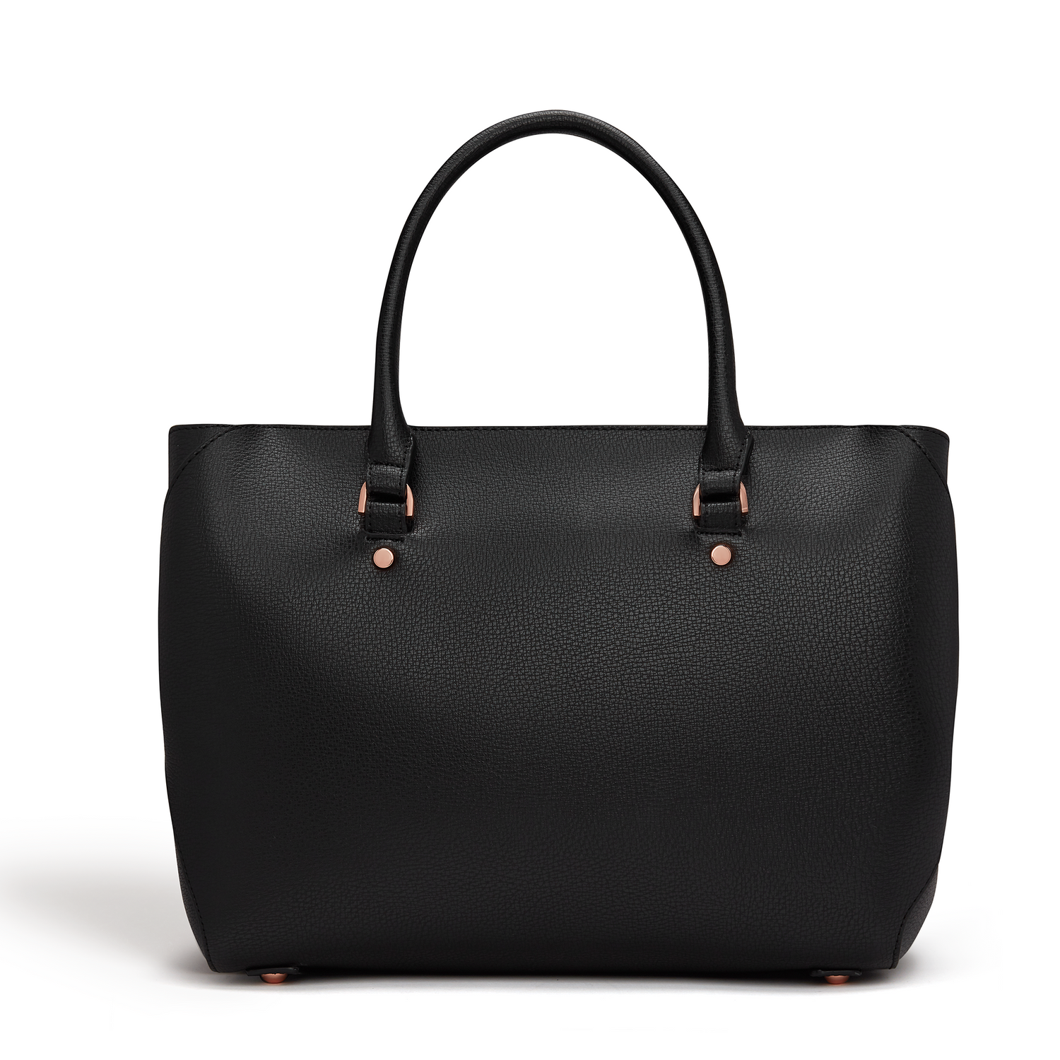 Black - Sophie Vegan Leather Tote Bag | Faux Leather Sophie Tote Bag