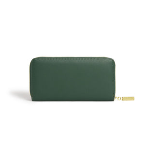 LaBante London Cruelty Free & Sustainable Serene Vegan Green Sleek Wallet with Zipper