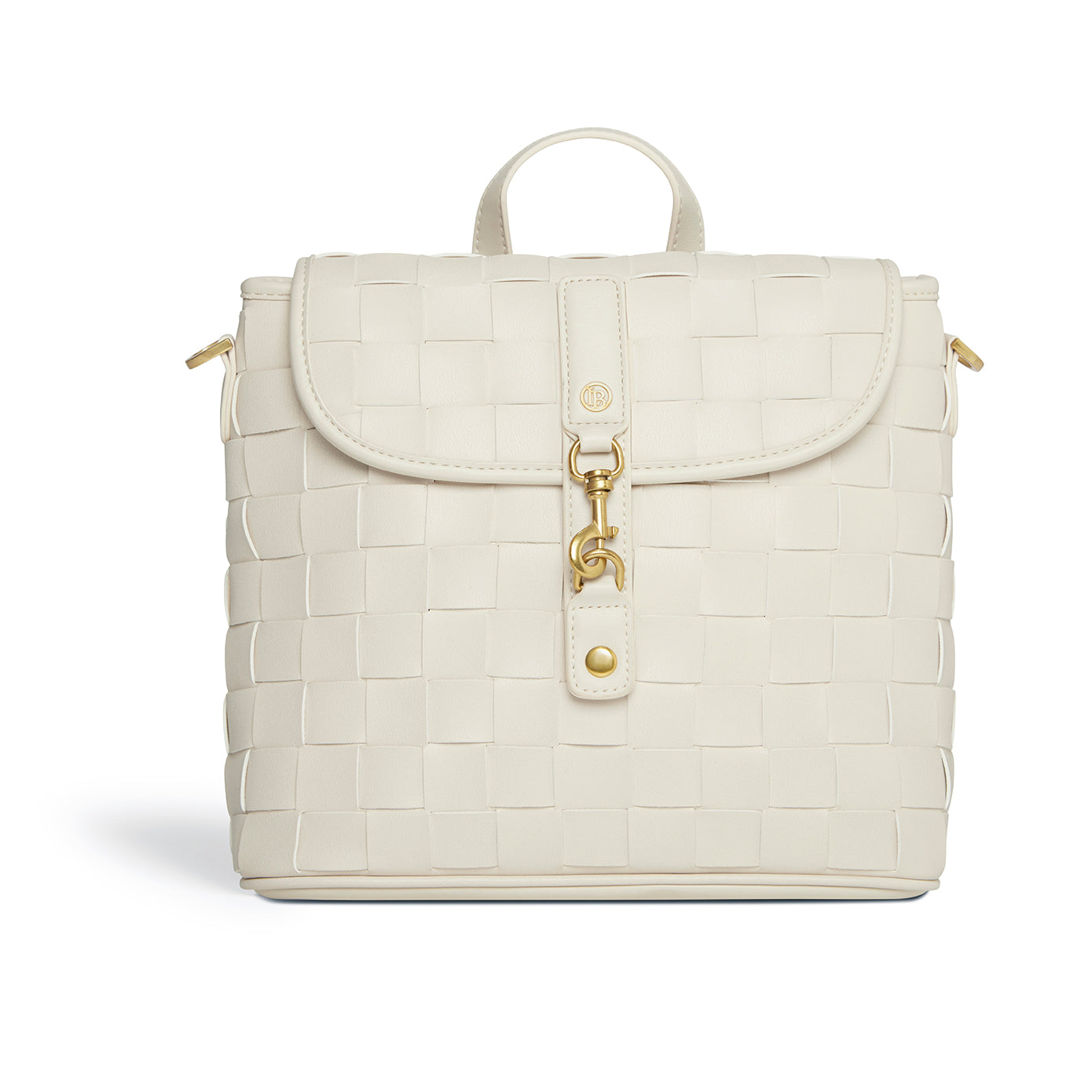 Sustainable, cruelty free, vegan white backpack LaBante London Bags