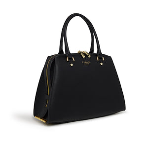 Magnolia Black Vegane kleine Bowlingtasche
