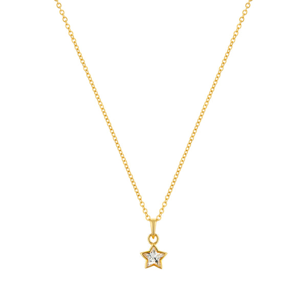 Divine Star Gold plated sterling silver Necklace