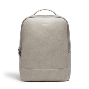 LaBante London Cruelty Free & Sustainable Acacia Grey Sleek Simple Laptop Backpack