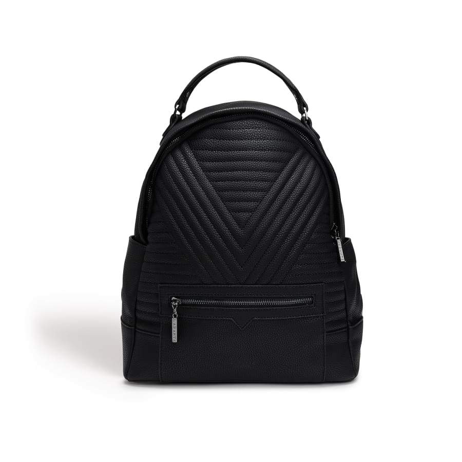 LaBante London Cruelty Free& Sustainable Camberwell Quilted Black Vegan Backpack