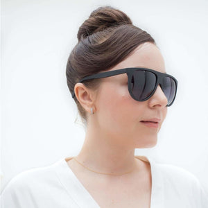 Ebony Wood Sophia Aviator Sunglasses recycled, ebony wood Sunglasses