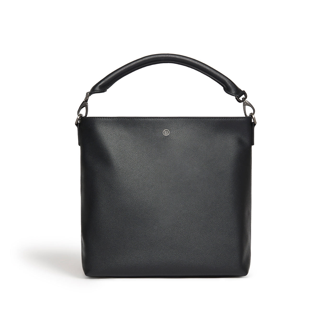 LaBante London Cruelty Free & Sustainable Alstonia Simple and Sleek Black Hobo Bag with Gold Accents