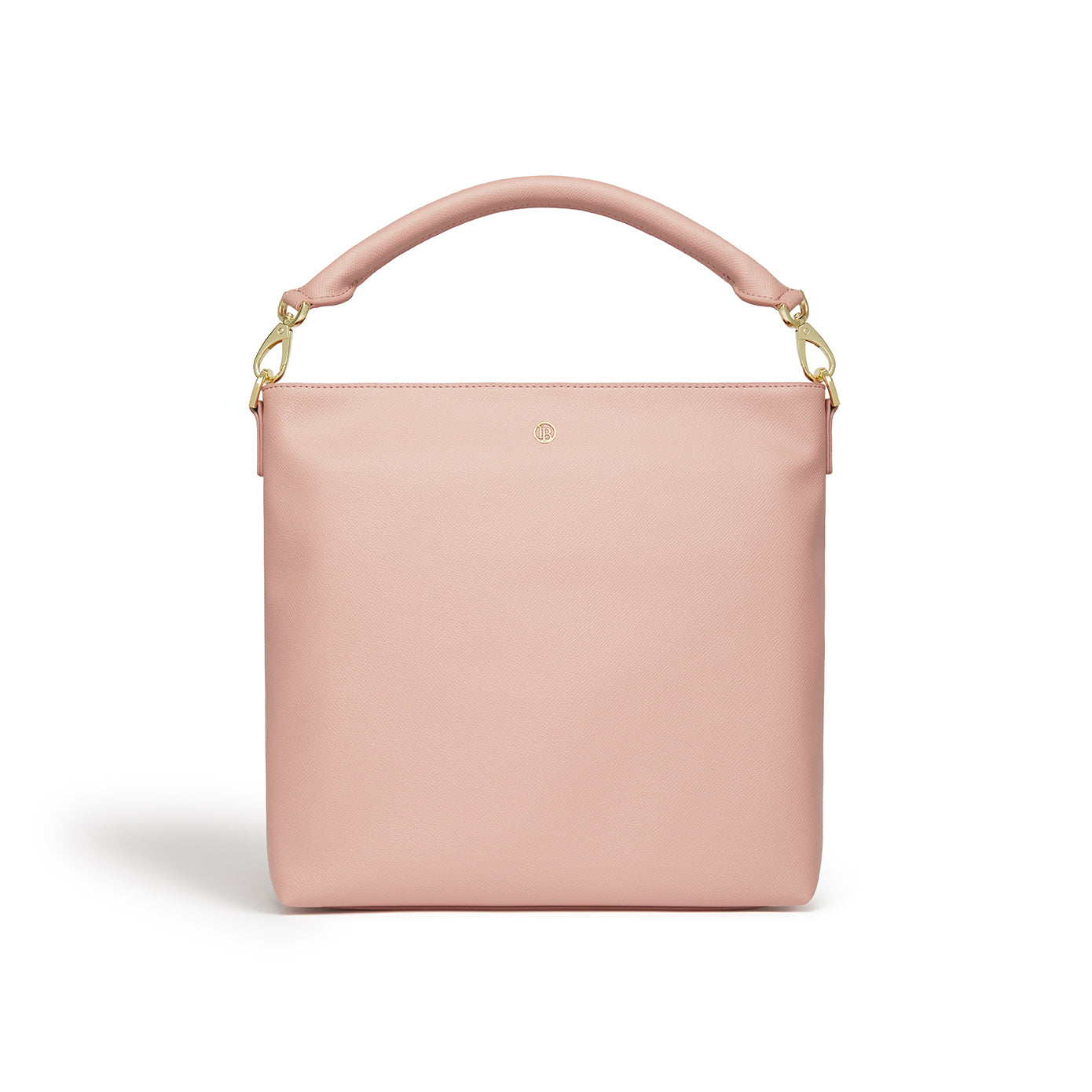 LaBante London Cruelty Free & Sustainable Alstonia Simple and Sleek Pink Hobo Bag with Gold Accents